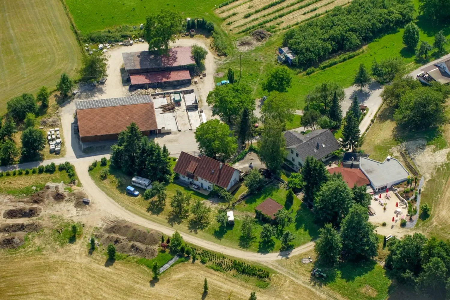 Luftaufnahme Auenhof Oßwald