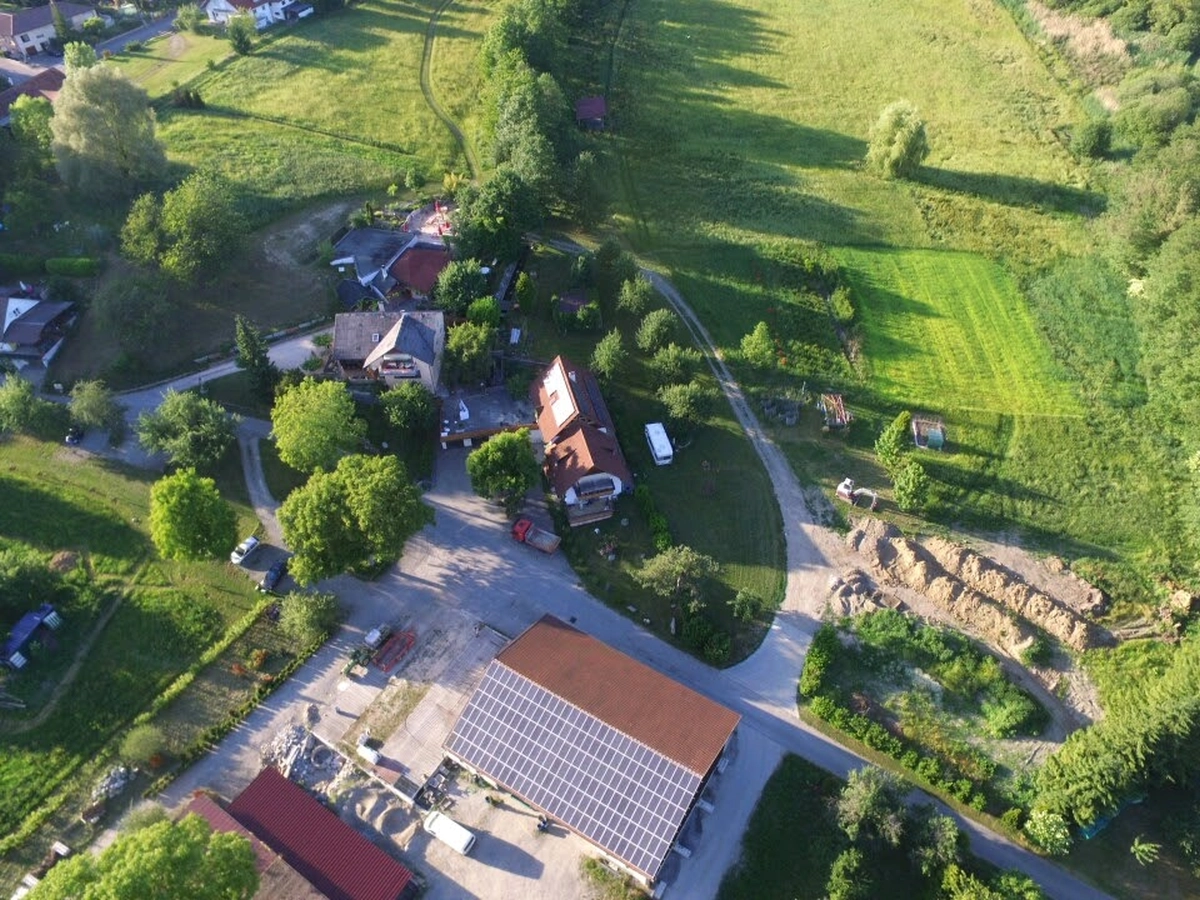 Auenhof Drohne Auenhof Oßwald